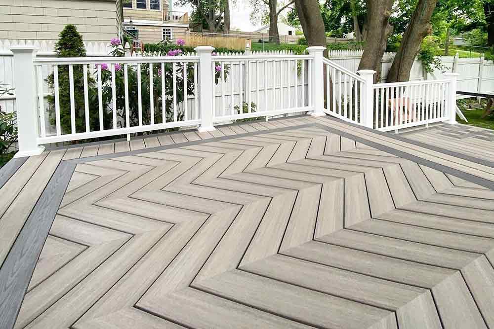 custom deck builder in maine using trek and oc lumber